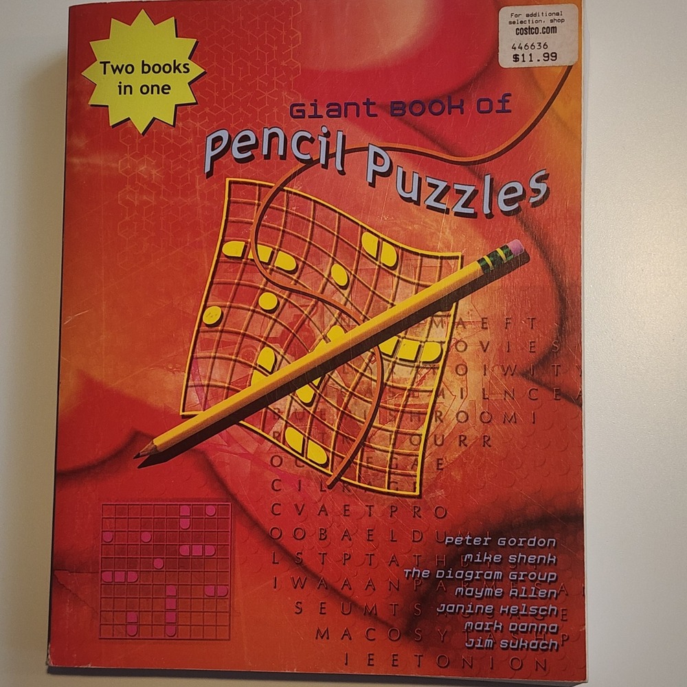 Main Street Book Giant Book of Optical & Pencil Puzzles 2-in-1 Brain Teasers T1